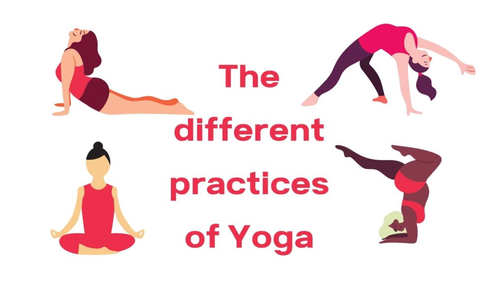 What are the different practices of Yoga?
